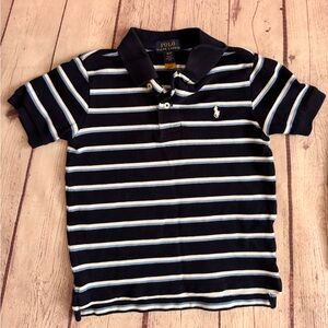 (3T) Polo Ralph Lauren Dark Blue Striped Shirt